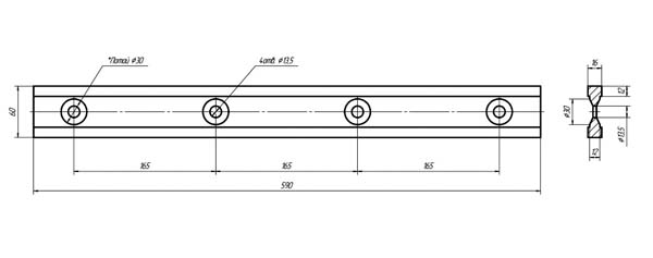 Нож гильотинных ножниц Н3118